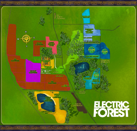 Electric Forest 2025 Map