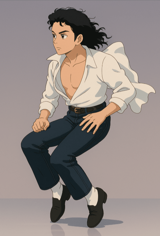 Michael Jackson (Ghibli-Style AI Image)