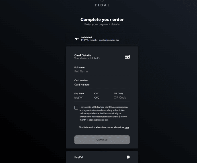 Payment Details