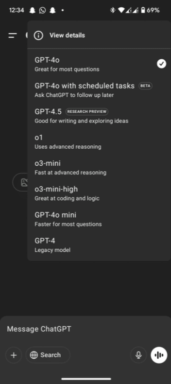 Select the AI model as ‘GPT-4o’