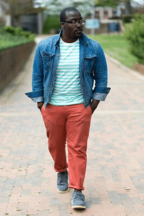 58. Denim Jacket & Joggers