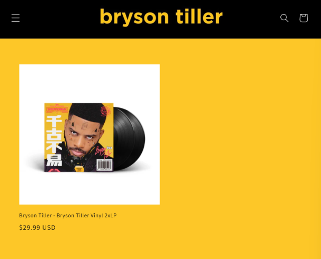 Bryson Tiller Merchandise Bryson Tiller Merchandise