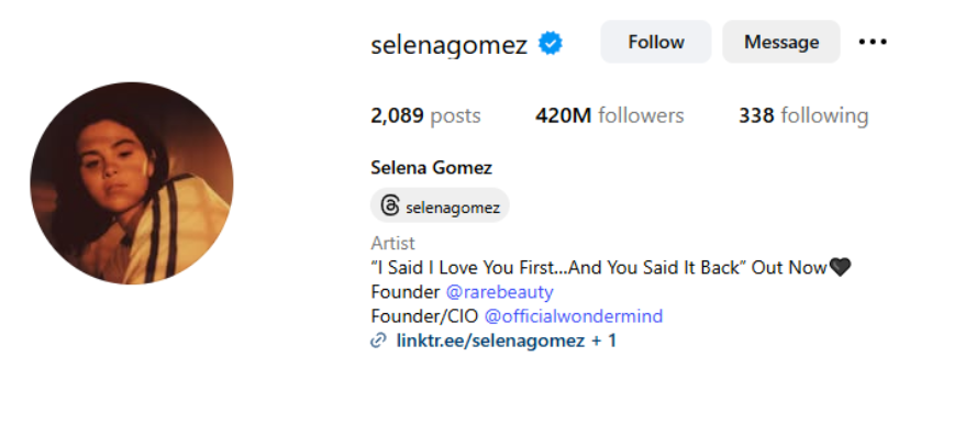 Most Followed Musicians On Instagram 2025 Most Followed Musicians On Instagram 2025
