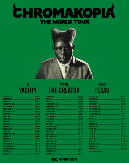 Tyler The Creator Tour 2025: CHROMAKOPIA Tyler The Creator Tour 2025: CHROMAKOPIA