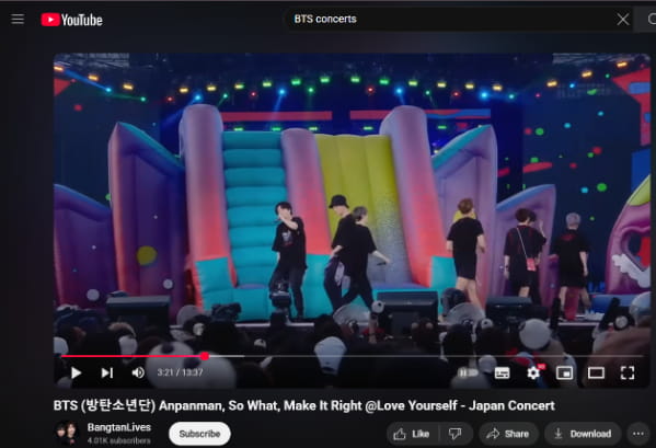 Watch Fan-Recorded Content Watch Fan-Recorded Content