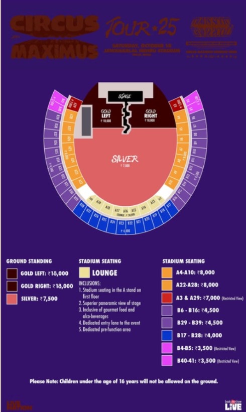 Travis Scott India Tour Layout Travis Scott India Tour Layout