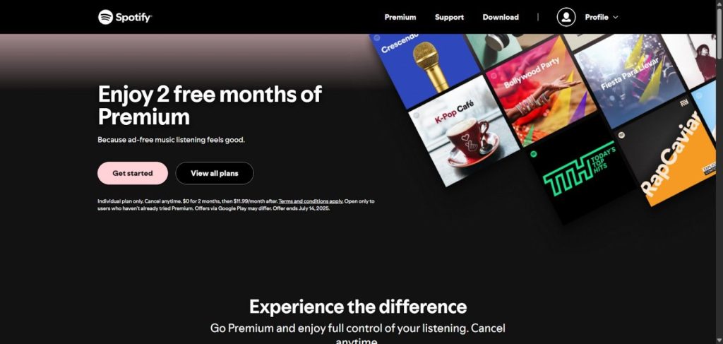 Spotify Web Music Plans Spotify Web Music Plans